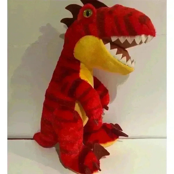 Build-A-Bear Red Raptor Dinosaur Plush 16" Stuffed Animal Toy - Picture 1 of 9